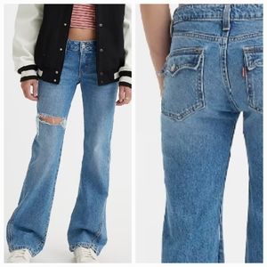 Levi’s 515 Bootcut Midrise Distressed Jeans Size 12